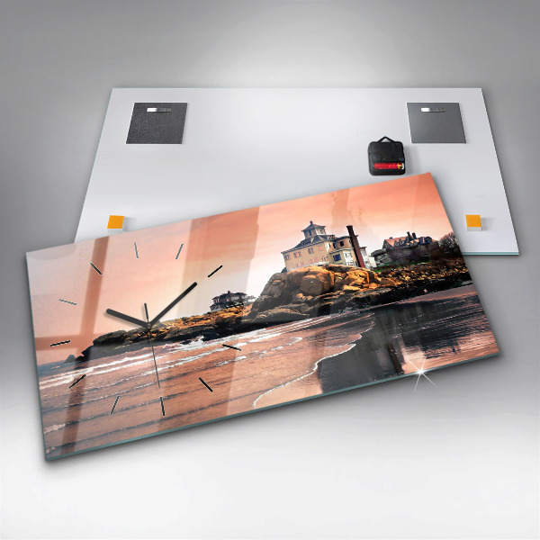 Horizontale Uhr mit motiv Sherman Küste