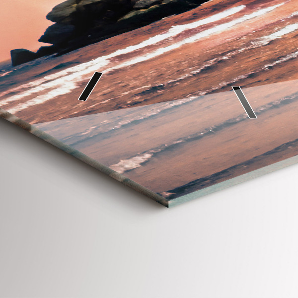 Horizontale Uhr mit motiv Sherman Küste