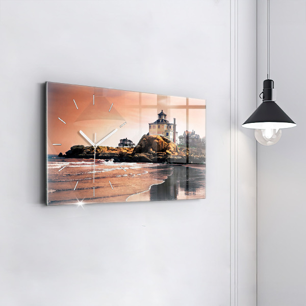 Horizontale Uhr mit motiv Sherman Küste