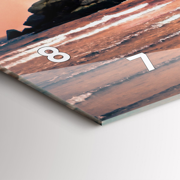 Horizontale Uhr mit motiv Sherman Küste