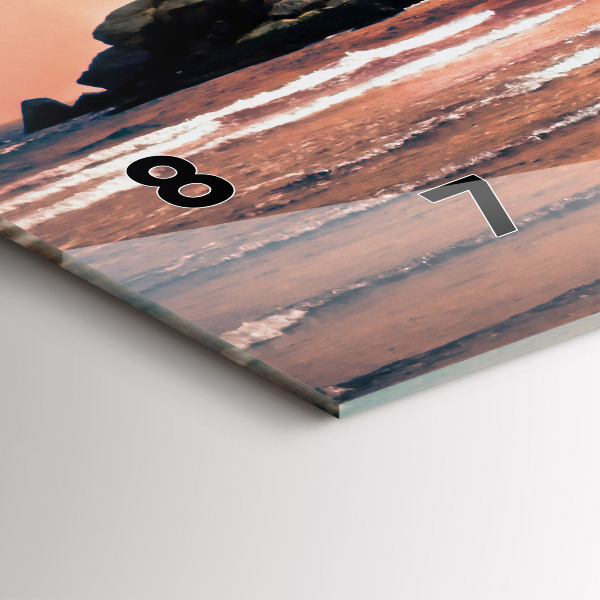Horizontale Uhr mit motiv Sherman Küste