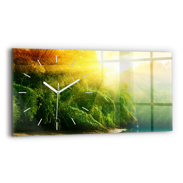 Horizontale Uhr mit motiv Friedliche Natur