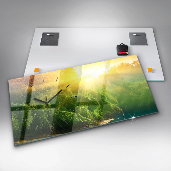 Horizontale Uhr mit motiv Friedliche Natur