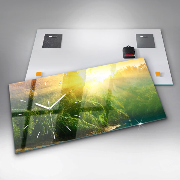 Horizontale Uhr mit motiv Friedliche Natur
