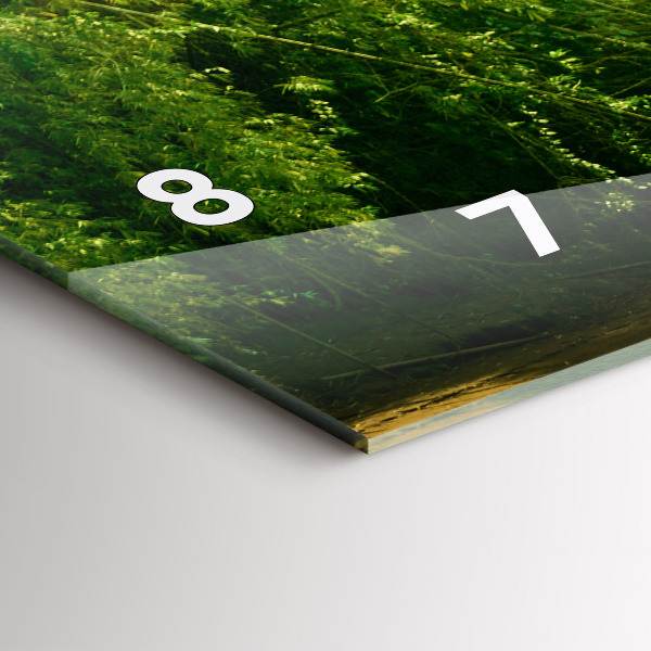 Horizontale Uhr mit motiv Friedliche Natur