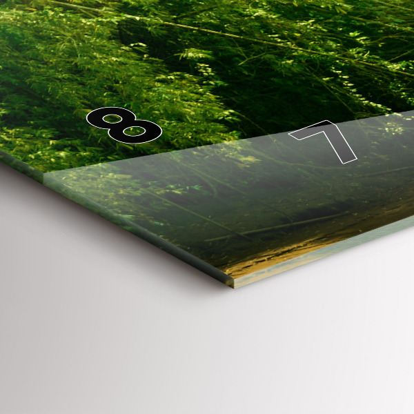 Horizontale Uhr mit motiv Friedliche Natur