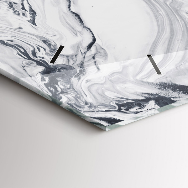 Horizontale Uhr mit motiv Abstrakte Tintenmurmel