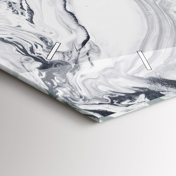 Horizontale Uhr mit motiv Abstrakte Tintenmurmel