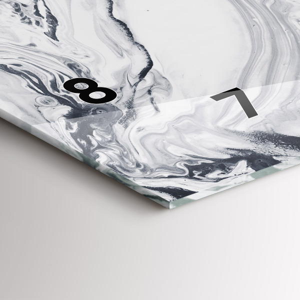 Horizontale Uhr mit motiv Abstrakte Tintenmurmel