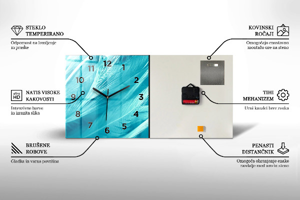 Horizontale Uhr mit motiv Visualisierung der Natur