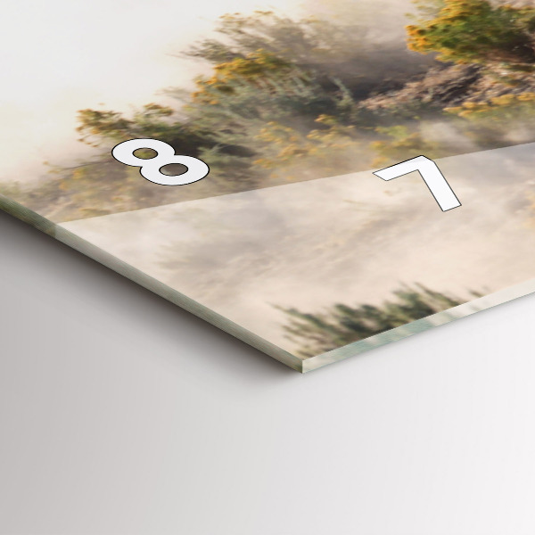 Horizontale Uhr mit motiv Herde von rasenden Pferden