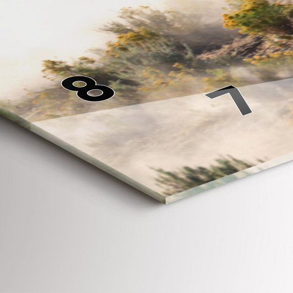 Horizontale Uhr mit motiv Herde von rasenden Pferden