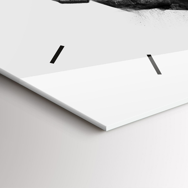 Horizontale Uhr Zeichnung Bär