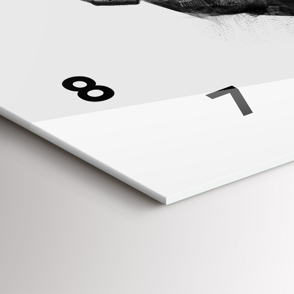 Horizontale Uhr Zeichnung Bär