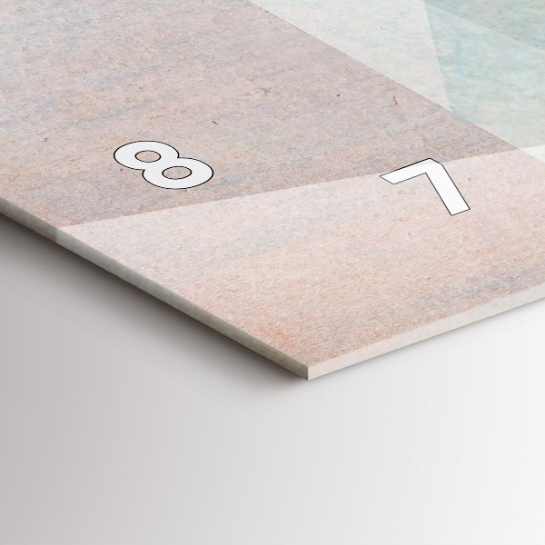 Horizontale Uhr mit motiv Dreiecke Abstrakte Textur