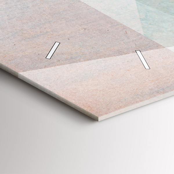 Horizontale Uhr mit motiv Dreiecke Abstrakte Textur