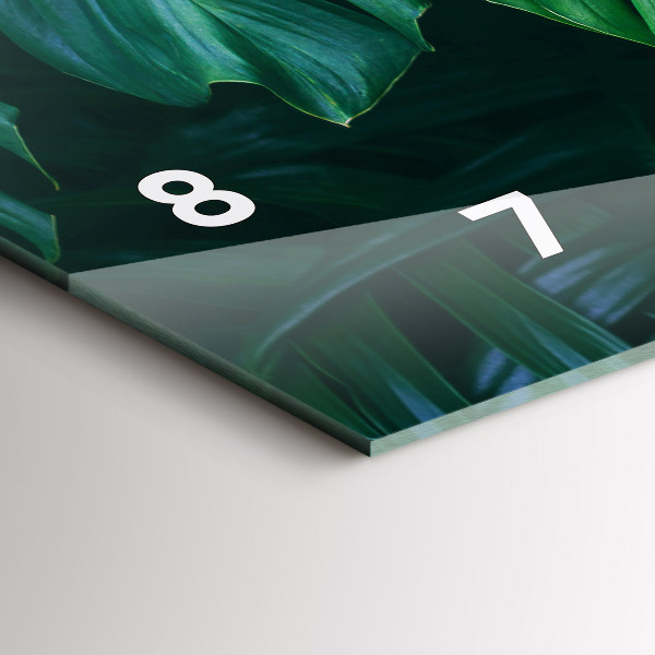 Horizontale Uhr Tropische Seite der Natur