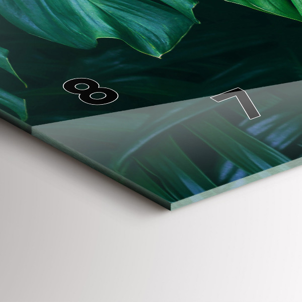 Horizontale Uhr Tropische Seite der Natur