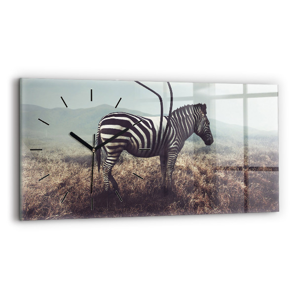 Horizontale Uhr Zebra - Abstraktion