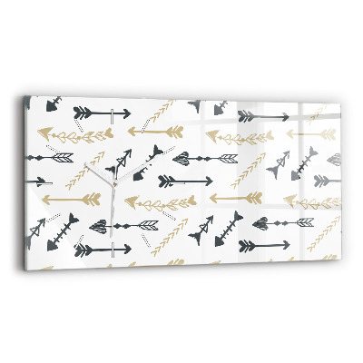 Horizontale Uhr Geometrisches Hipster-Muster