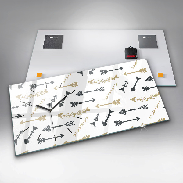 Horizontale Uhr Geometrisches Hipster-Muster