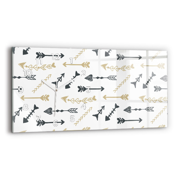 Horizontale Uhr Geometrisches Hipster-Muster