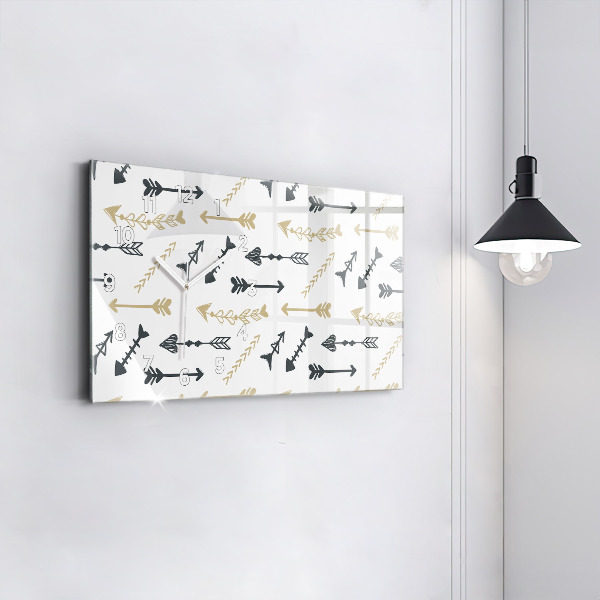 Horizontale Uhr Geometrisches Hipster-Muster