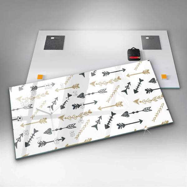 Horizontale Uhr Geometrisches Hipster-Muster