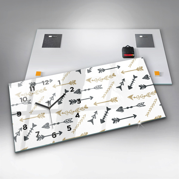 Horizontale Uhr Geometrisches Hipster-Muster