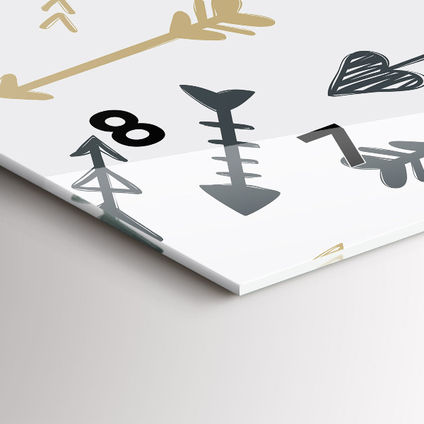 Horizontale Uhr Geometrisches Hipster-Muster