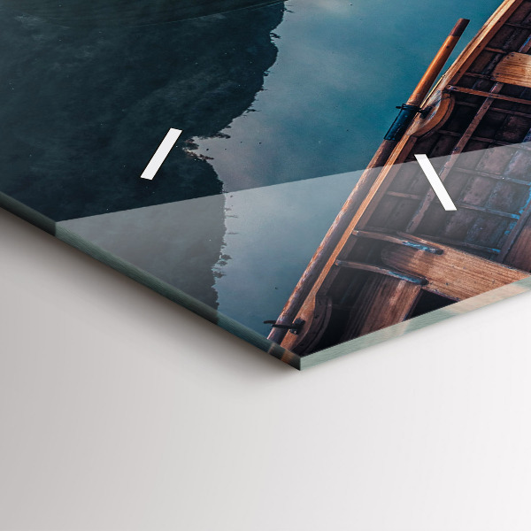 Horizontale Uhr mit motiv Plattform und See