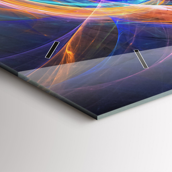 Horizontale Uhr mit motiv Buntes Fraktal