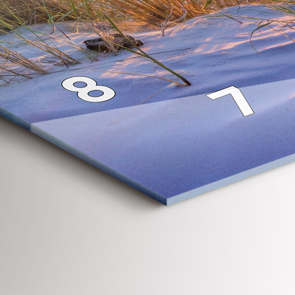 Horizontale Uhr Polnischer Sonnenuntergang am Meer