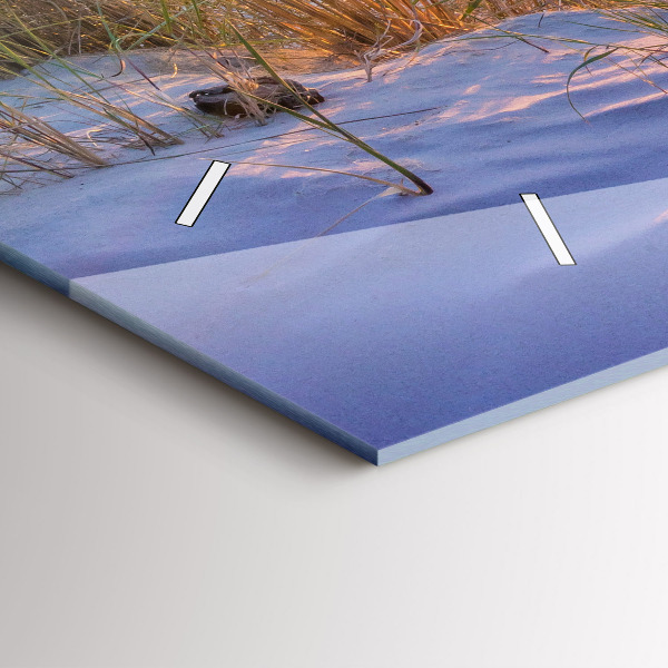 Horizontale Uhr Polnischer Sonnenuntergang am Meer