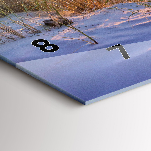 Horizontale Uhr Polnischer Sonnenuntergang am Meer