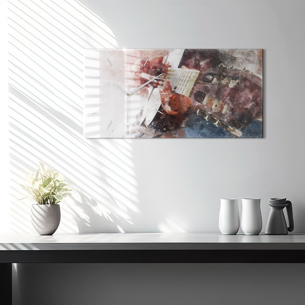 Horizontale Uhr Gitarren-Visualisierung