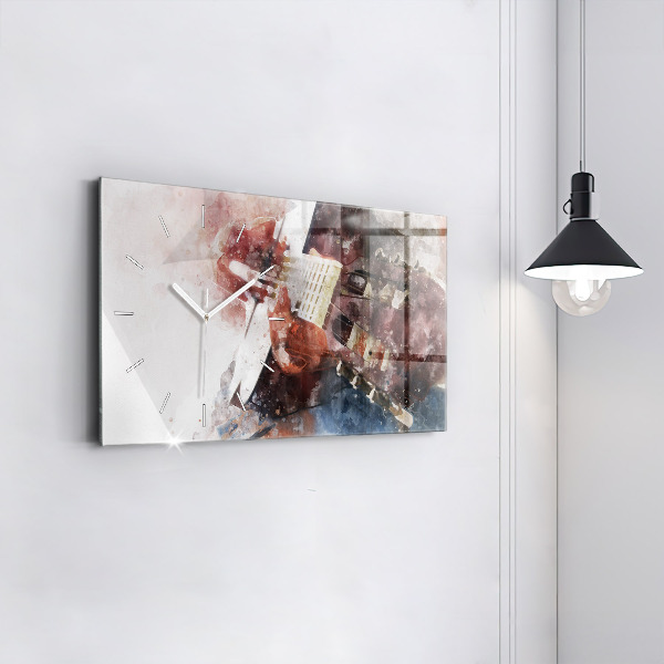 Horizontale Uhr Gitarren-Visualisierung