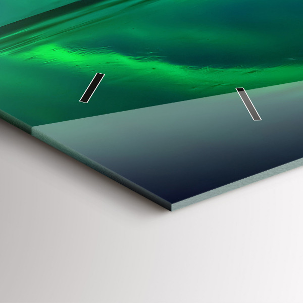 Horizontale Uhr mit motiv Aurora borealis