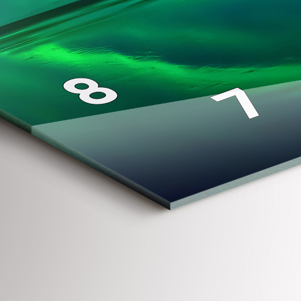 Horizontale Uhr mit motiv Aurora borealis