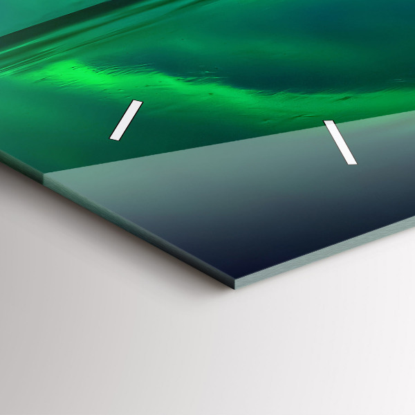 Horizontale Uhr mit motiv Aurora borealis