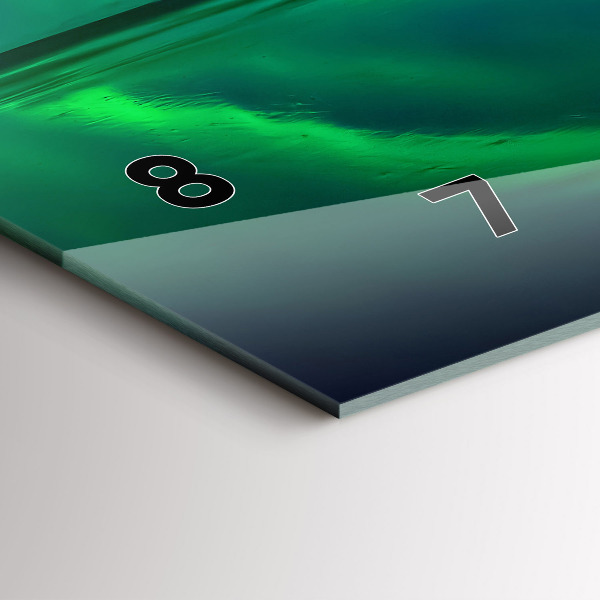 Horizontale Uhr mit motiv Aurora borealis