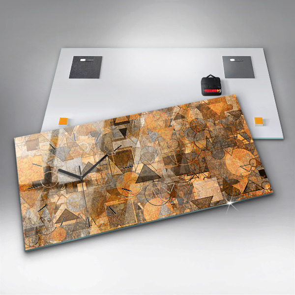 Horizontale Uhr Geometrische Formen