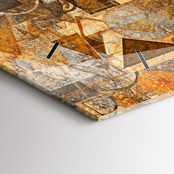 Horizontale Uhr Geometrische Formen