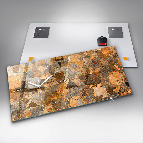 Horizontale Uhr Geometrische Formen