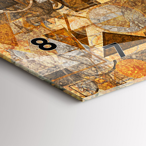 Horizontale Uhr Geometrische Formen