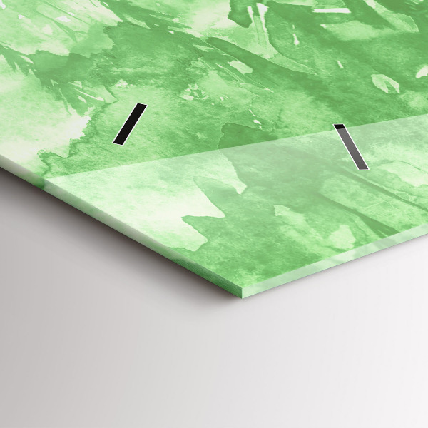 Horizontale Uhr mit motiv Gemälde eines grünen Waldes