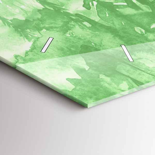 Horizontale Uhr mit motiv Gemälde eines grünen Waldes