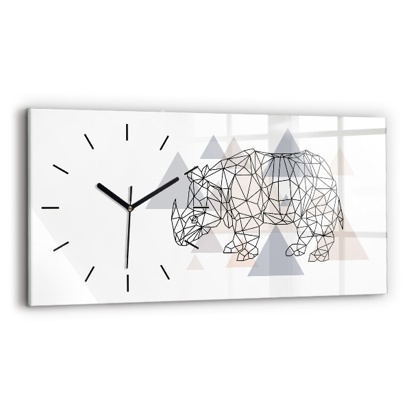 Horizontale Uhr mit motiv Geometrisches Muster