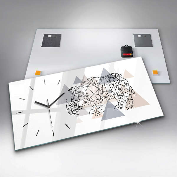 Horizontale Uhr mit motiv Geometrisches Muster