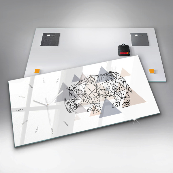 Horizontale Uhr mit motiv Geometrisches Muster